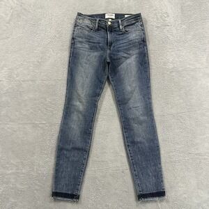 Frame Jeans Women's 27 Le High Skinny Blue Denim